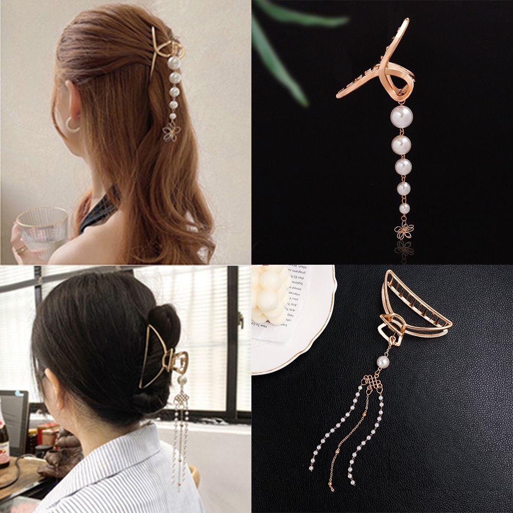 JONYE Kẹp Tóc Hình Bướm Bằng Kim Loại Có Thể Tháo Rời