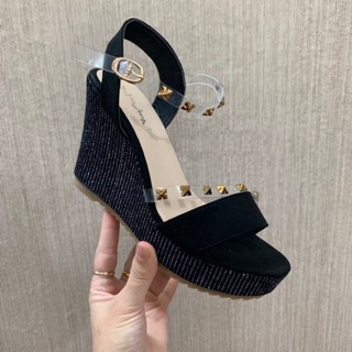 FREESHIP_Sandal Xuồng đế nhũ 10 phân quai trong đinh siêu chành(ảnh thật) Xịn Nhất