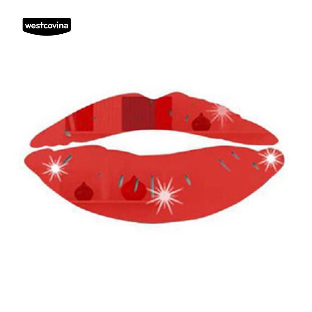 Sticker dán tường hình môi tráng gương để trang trí nhà