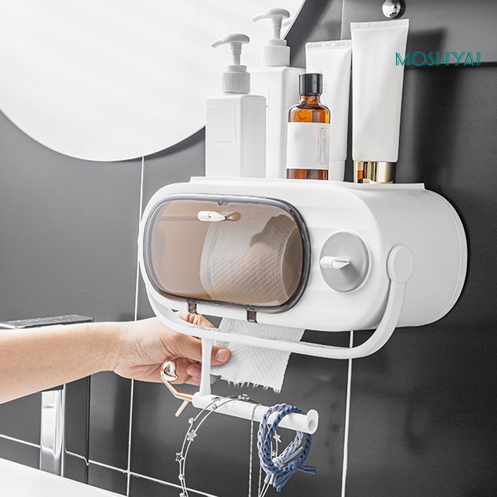 Hộp Đựng Khăn Giấy Gắn Tường Bằng Nhựa Chống Nước