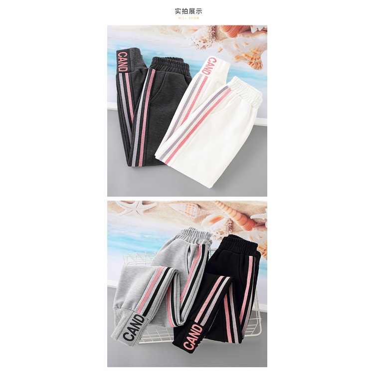 Quần nỉ bé gái 14-45kg, quần thu đông cho bé gái 4-15 tuổi CAND thiết kế đẹp, hàng may kĩ.CAND9