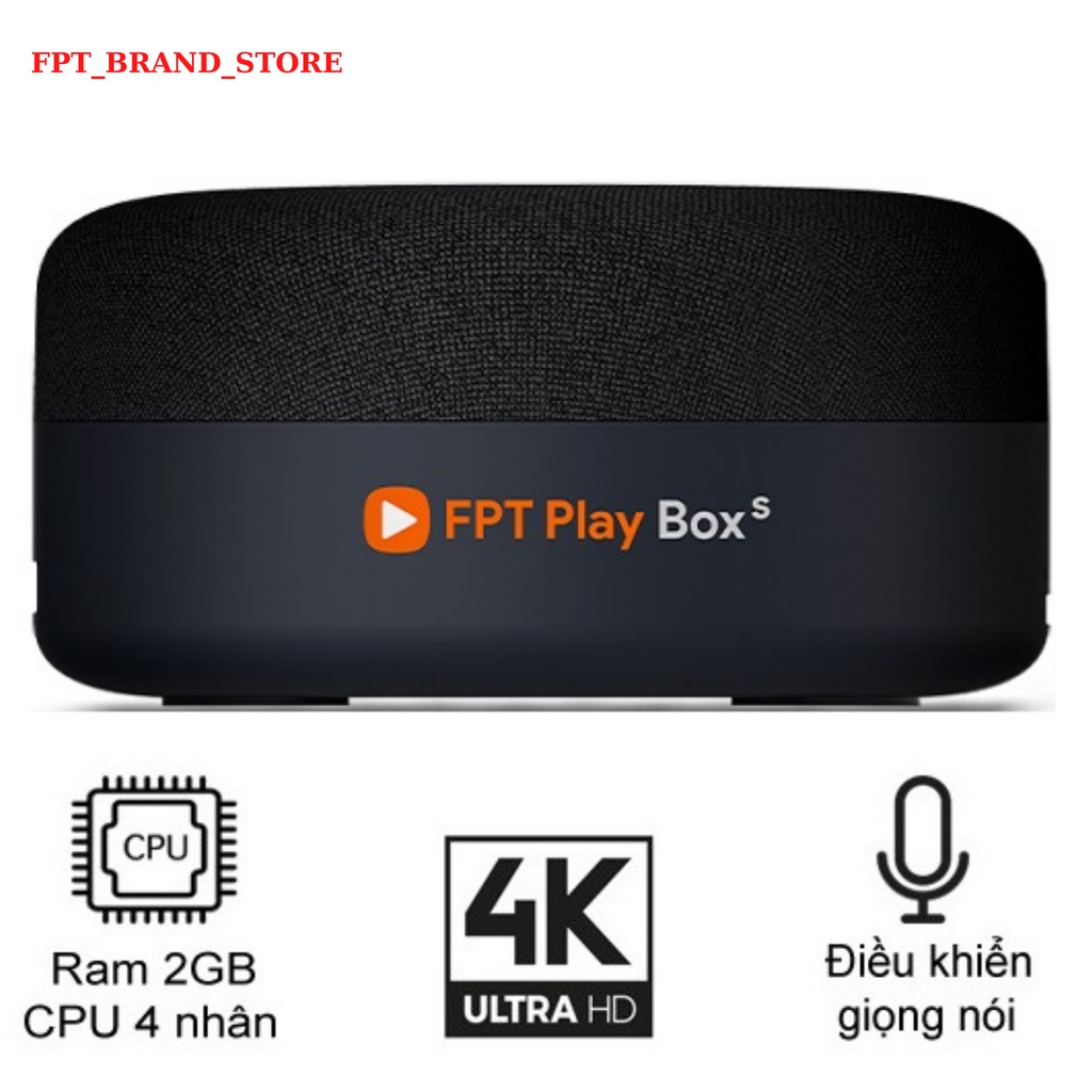 FPT PLAY BOX S 2021 FPT TELECOM -Model T590 Hands-free Android TV 10 Box Kết Hợp Loa  Điều Khiển Giọng Nói + 4K