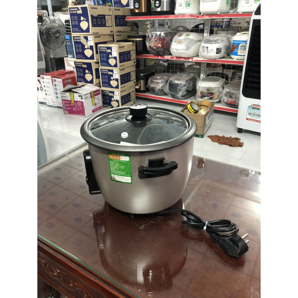 Nồi cơm nắp rời Delites 1.8 lít RC-10W003 nắp kính - Hàng trưng bày