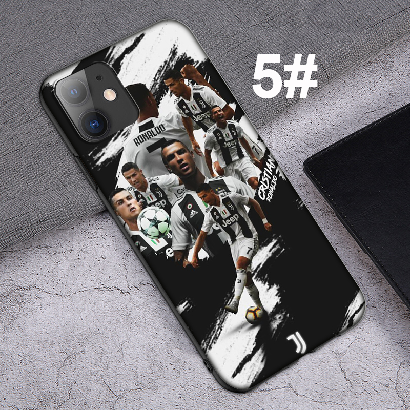 Ốp điện thoại mềm hình cầu thủ Cristiano Ronaldo CR7 23SF cho iPhone XR X Xs Max 7 8 6s 6 Plus 7+ 8+ 5 5s SE 2020