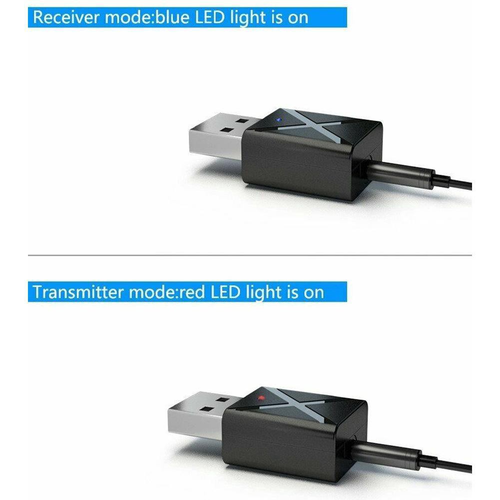Bộ thu phát Bluetooth 2in1 Bộ điều hợp âm thanh nổi dây USB không PC Dongle A8L7