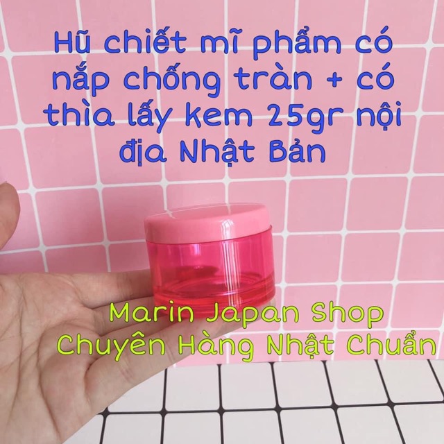 Hũ lọ chiết kem mini 5gr,10gr,15gr, 25gr nội địa Nhật Bản