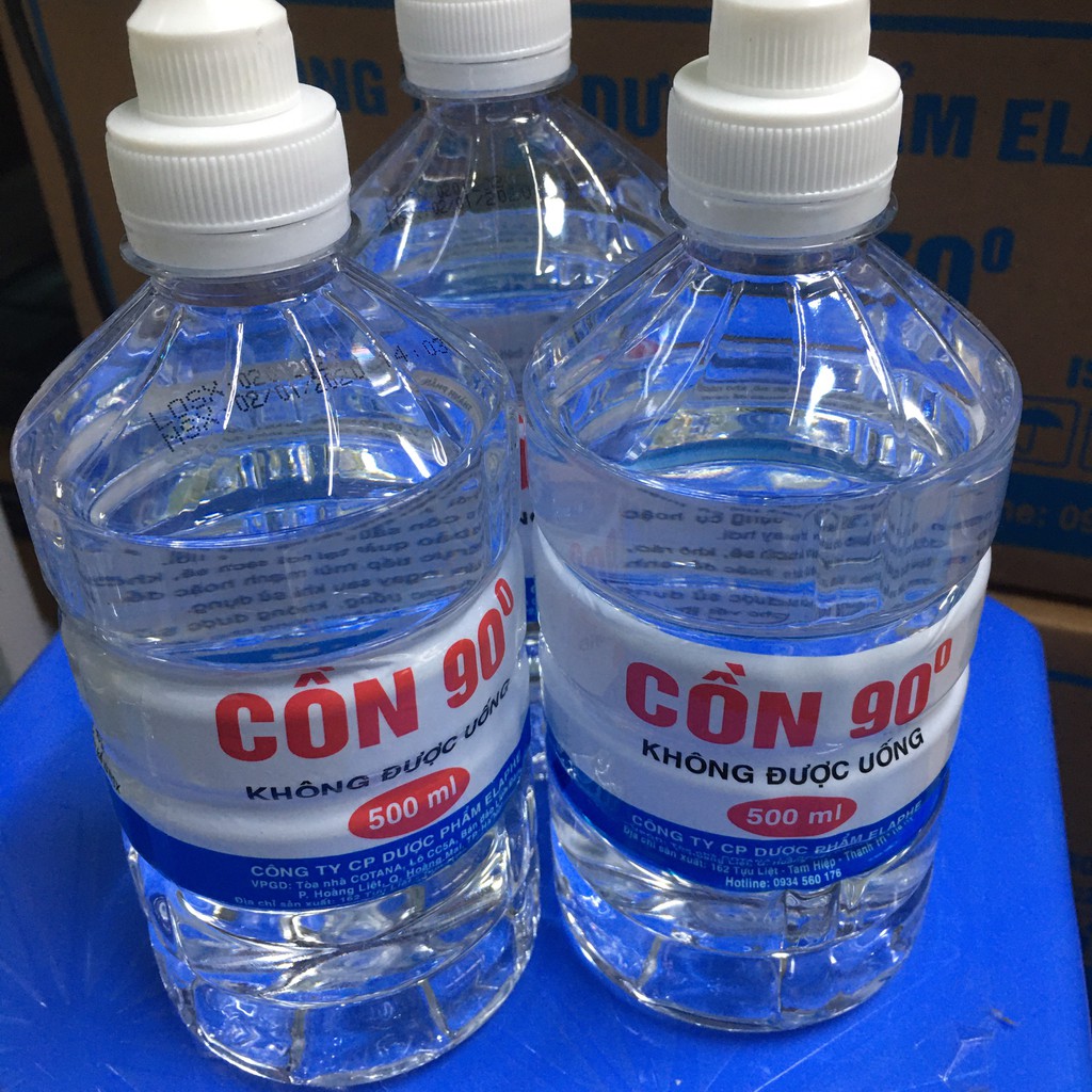 Cồn y tế 90 độ chai 500ml