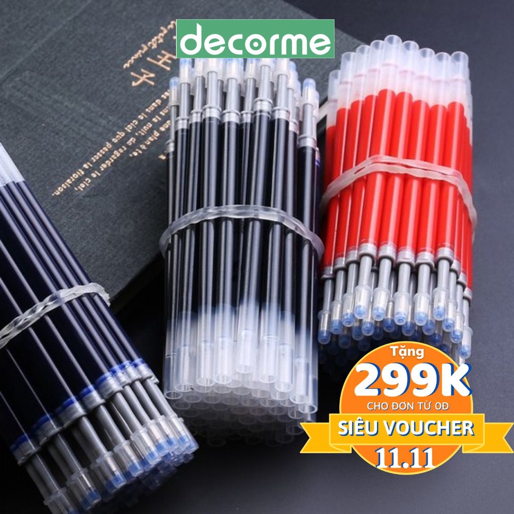 Set ngòi bút gel bấm bullet 11cm dùng cho bút gel bấm DecorMe