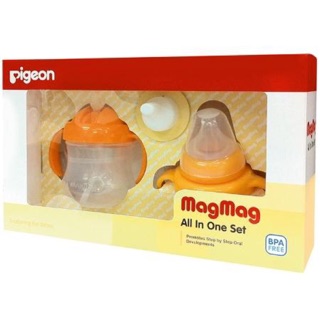 Cốc tập uống 3 giai đoạn pigeon mag mag hangmobi123