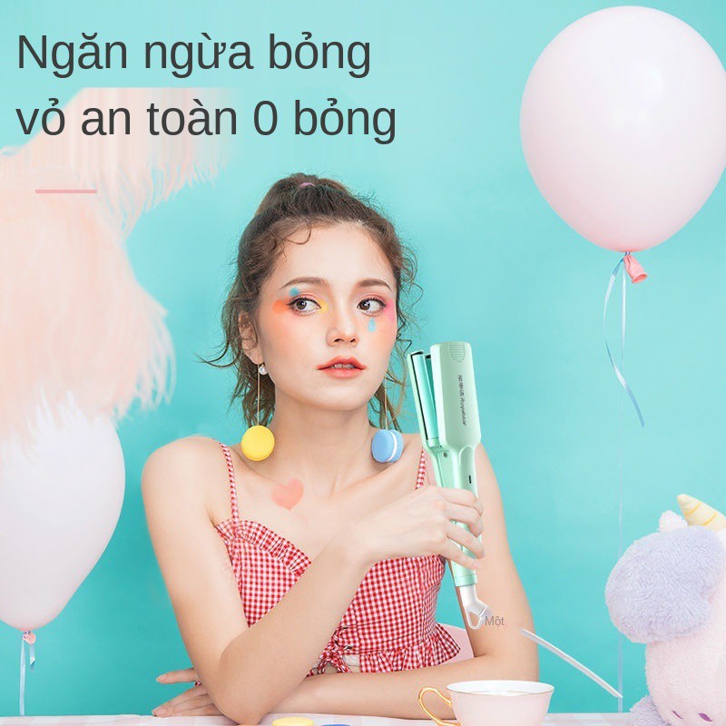 Thanh nẹp tóc omelet trứng Rongshida sóng lớn mini học sinh nước gợn mái uốn xoăn không làm bết