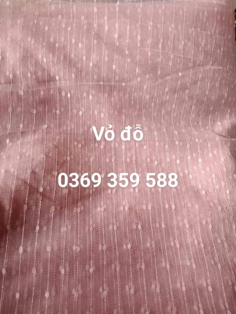 Vải Voan Lưới Chấm Bi May Váy Tutu