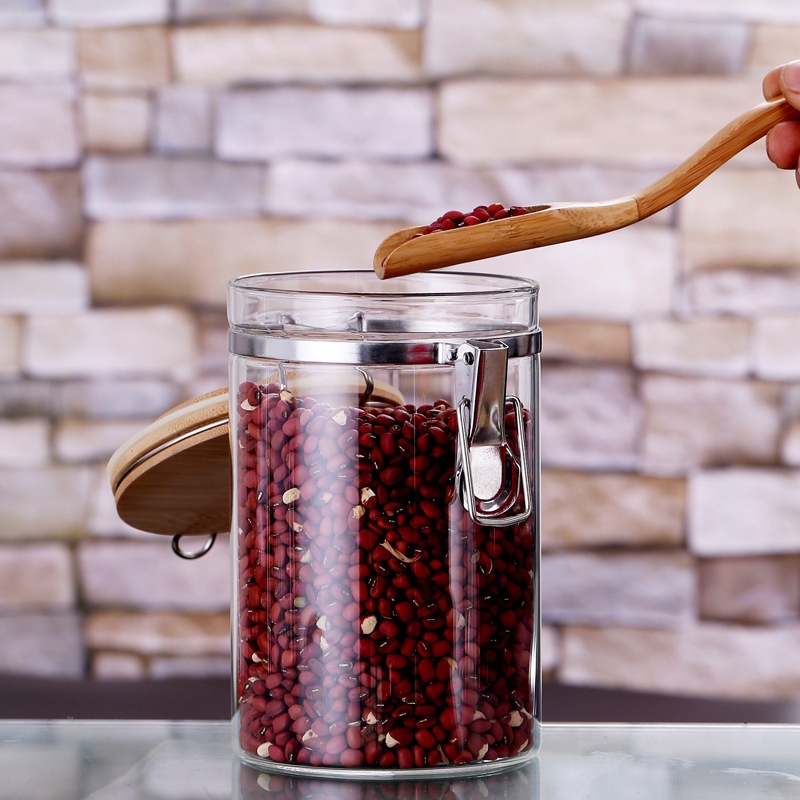 HŨ, BÌNH ĐỰNG TRÀ CÀ PHÊ BẰNG THỦY TINH CÓ NẮP SIẾT CAO SU SIÊU KHÍT