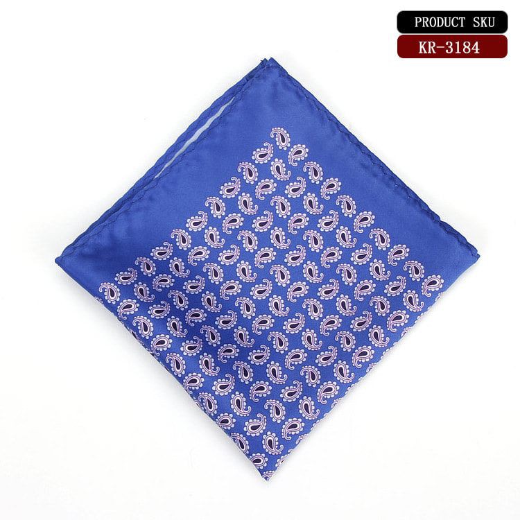 Pocket Square - Khăn cài túi ngực nam họa tiết Paisley nhí