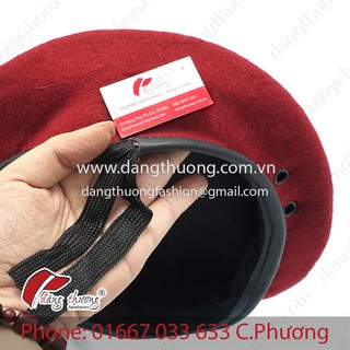 Mũ nồi DẠ đỏ nhập khẩu HÌNH THẬT