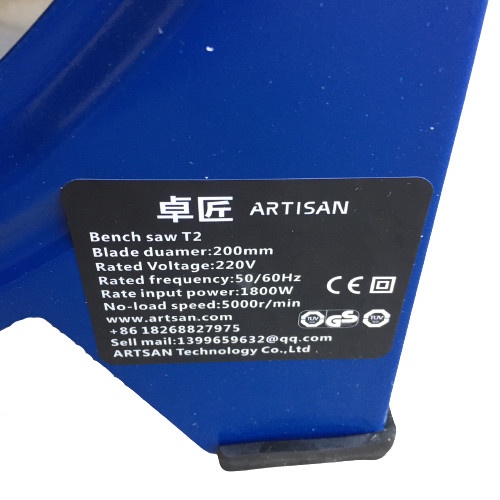 Máy cưa bàn XINNADA công xuất 1800w có bàn trượt - bảo hành 6 tháng