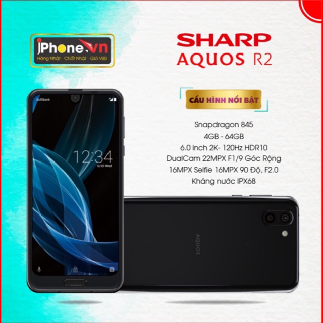 Điện thoại Sharp Aquos R2 , siêu mạnh,màn hình hdr 120hz siêu đẹp siêu công nghệ Nhật Bản | BigBuy360 - bigbuy360.vn