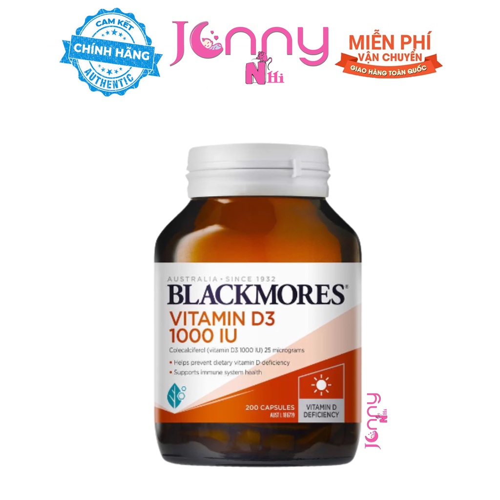 Australia Blackmores Vitamin D3 1000 IU (200 viên)