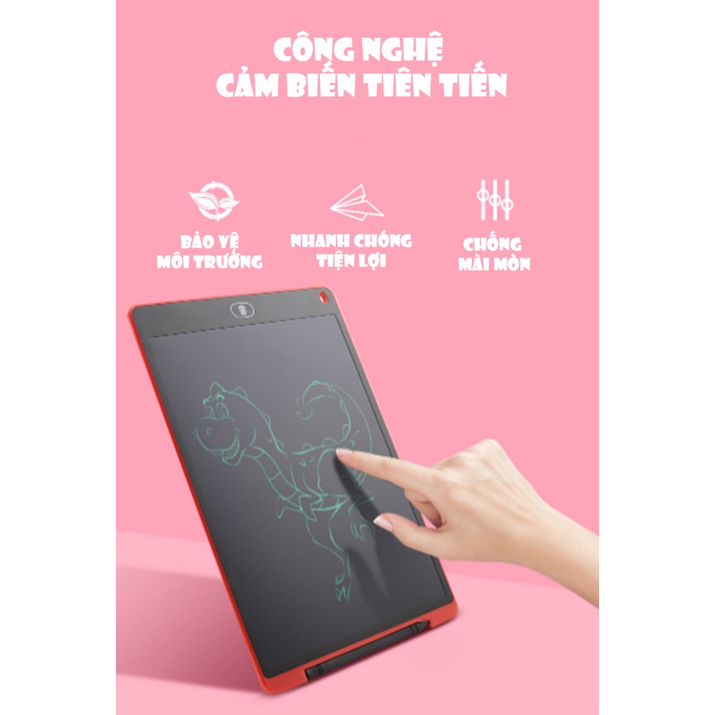 Bảng Viết Tự Xóa Thông Minh LCD 8.5 Inch Đa Mầu Sinh Động, Giúp Bé Tránh Xa Điện Thoại.