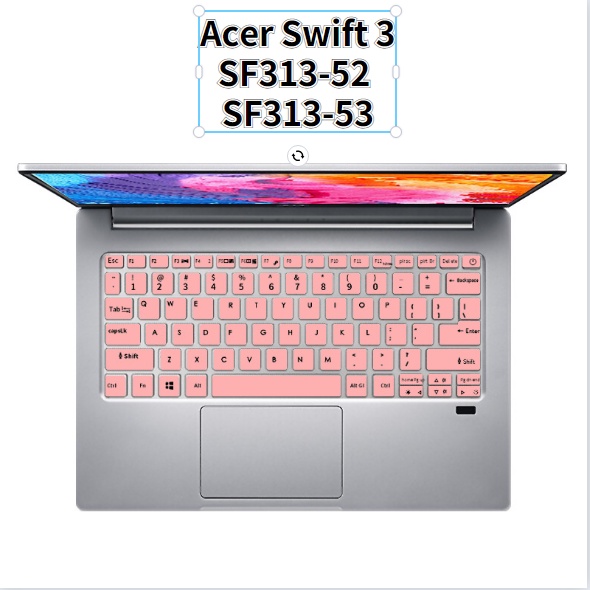Bao Da Bảo Vệ Bàn Phím Máy Tính Acer Swift 3 SF313 SF313-52 SF313-53 Es11 13.5'' Inch 2020 2021