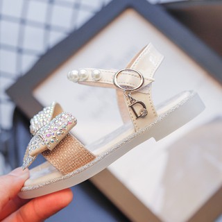 sandal bé gái size 21-30 nơ đá tiểu  thư