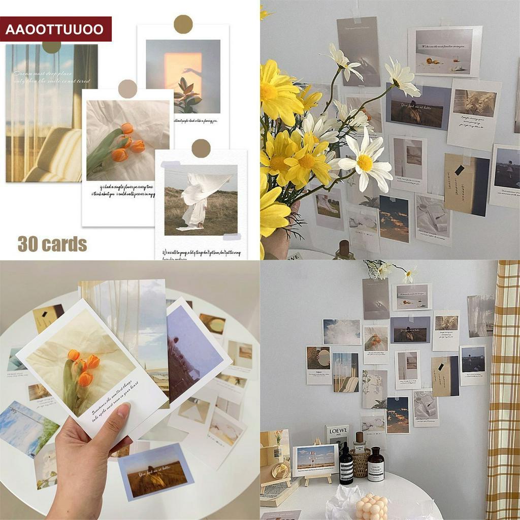 Bộ 30 Tấm Bưu Thiếp Trang Trí Nhà Cửa