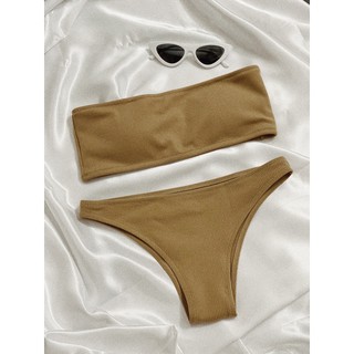 [CÓ SẴN] Bikini Đồ bơi 2 mảnh Đi Biển Dáng Basic Chất Tăm - CÓ ẢNH THẬT