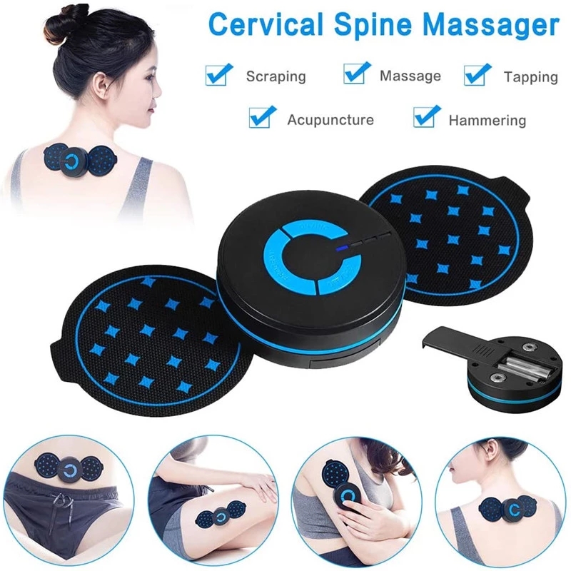 (Hàng Mới Về) Máy Massage Cổ / Lưng Mini 6 Chế Độ Chạy Bằng Pin Giúp Giảm Đau Hiệu Quả