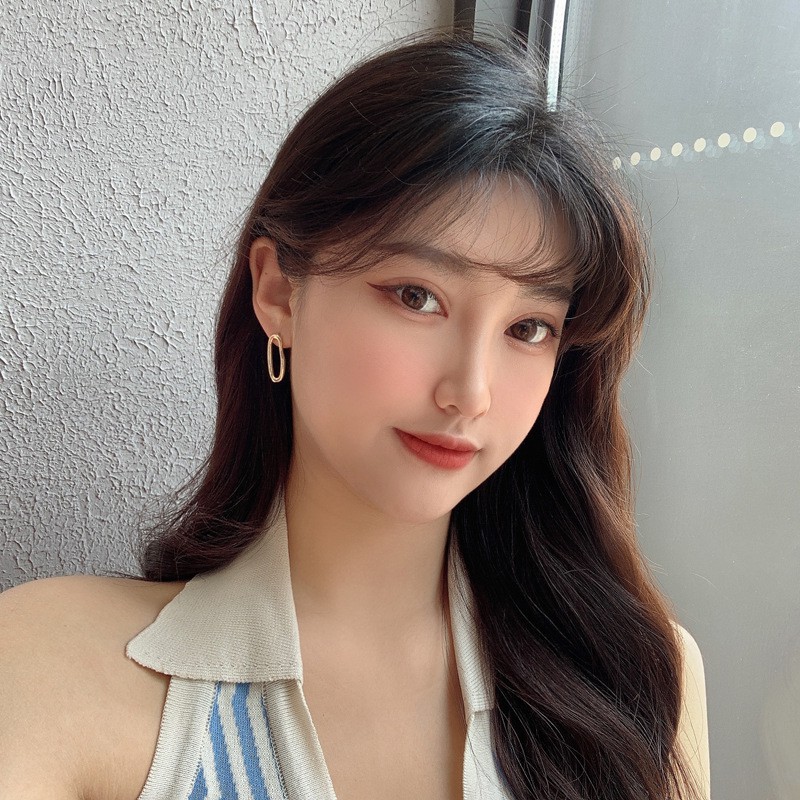 Bông tai Hàn Quốc bất đối xứng phong cách hiện đại trẻ trung cá tính - Mely D91