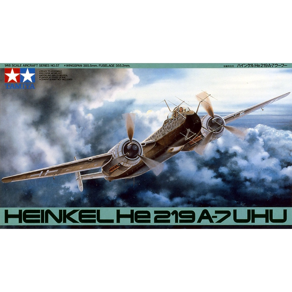 61057 Mô hình máy bay quân sự 1/48 SCALE HEINKEL He219A-7 UHU