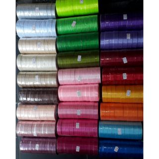 Ruybang vải lụa 2cm . 1 lốc 10 cuộn.