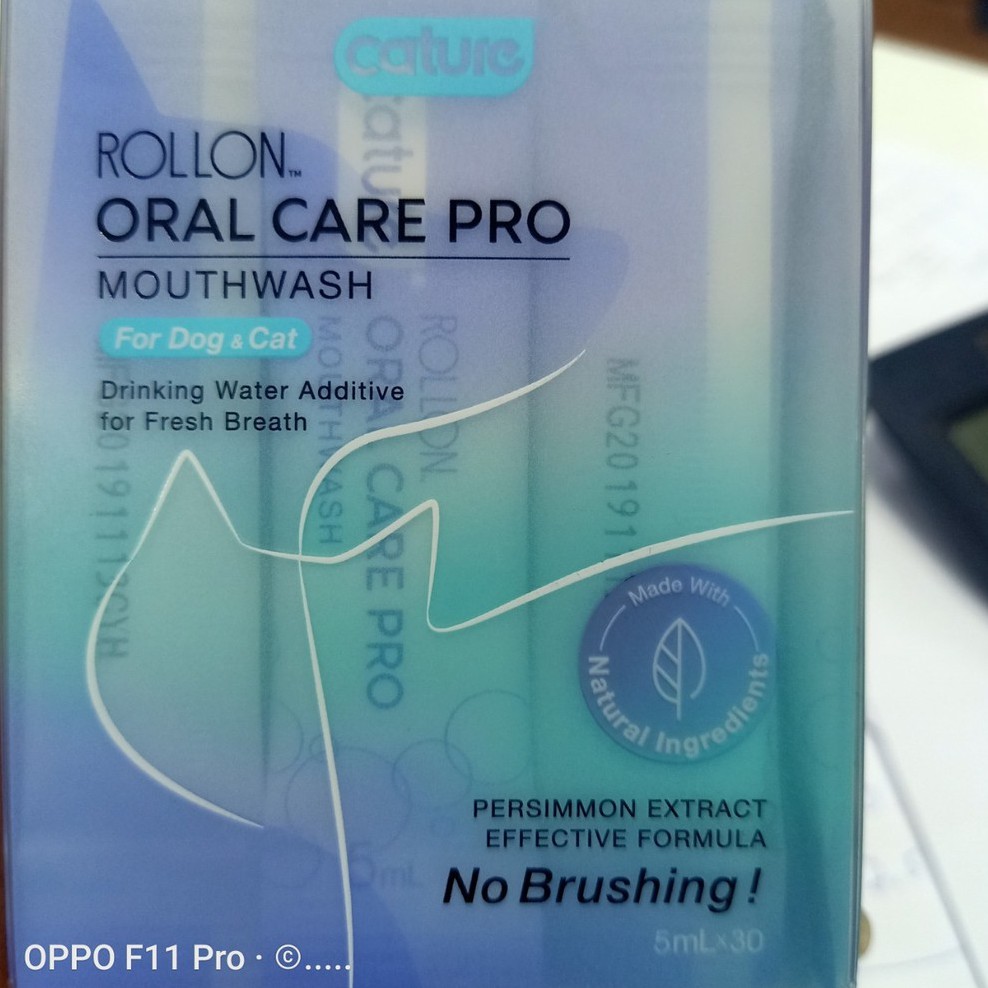 Dung Dịch Thơm Miệng &amp; Vệ Sinh Răng Chó Mèo Cature Rollon Oral Care SIÊU TIẾT KIỆM