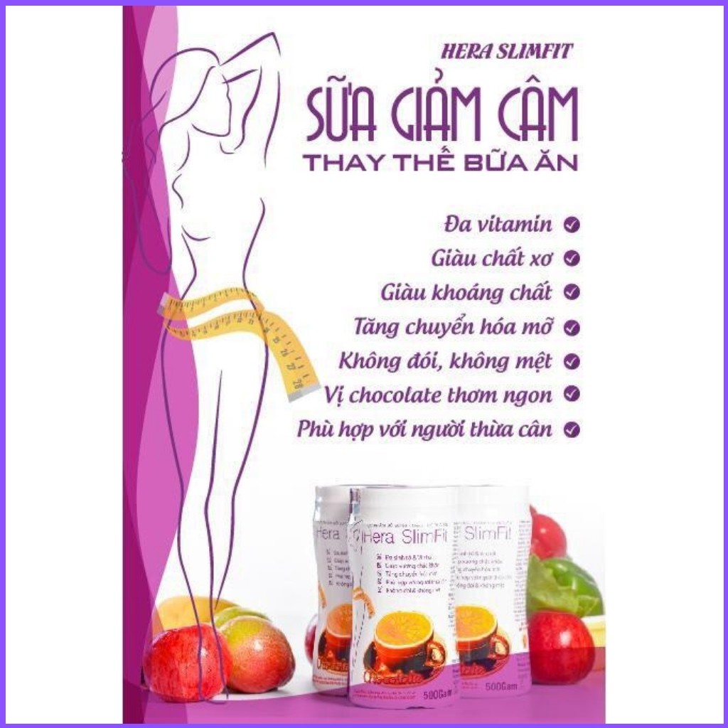 Sữa Giảm Cân HERA SLIMFIT GC04 Giảm Eo Siêu Tốc - Giảm Cân An Toàn – Giảm Cân Nhanh (02 Hộp 500GRAM) | BigBuy360 - bigbuy360.vn