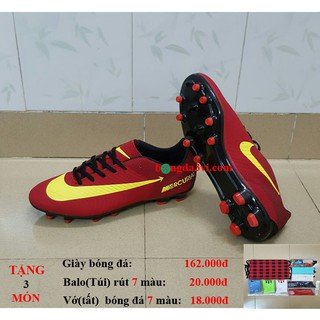 Giày đá bóng 188 ( + balo(túi) rút + vớ(tất) )