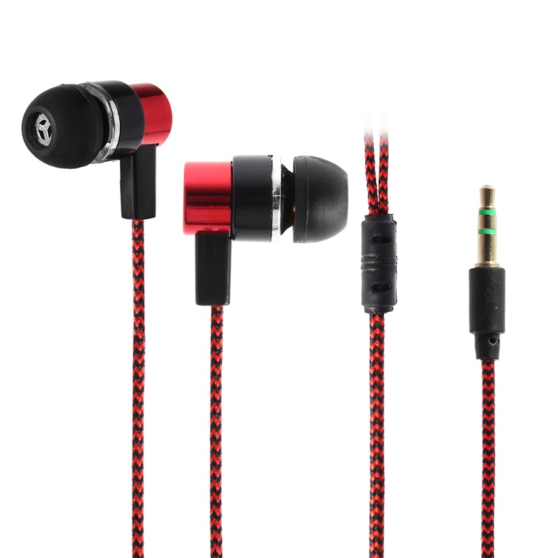 Tai Nghe zzz Stereo Bass Nhét Tai Có Dây Mềm Chống Ồn Cổng 3.5MM Cho Điện Thoại