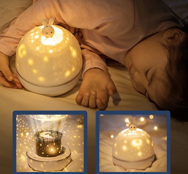 đèn ngủ chiếu sao thỏ 8 SET LOA BLUETOOTH, cổ tích, đại dương,sinh nhật,xoay tự động đèn led❤️FREESHIP🍀