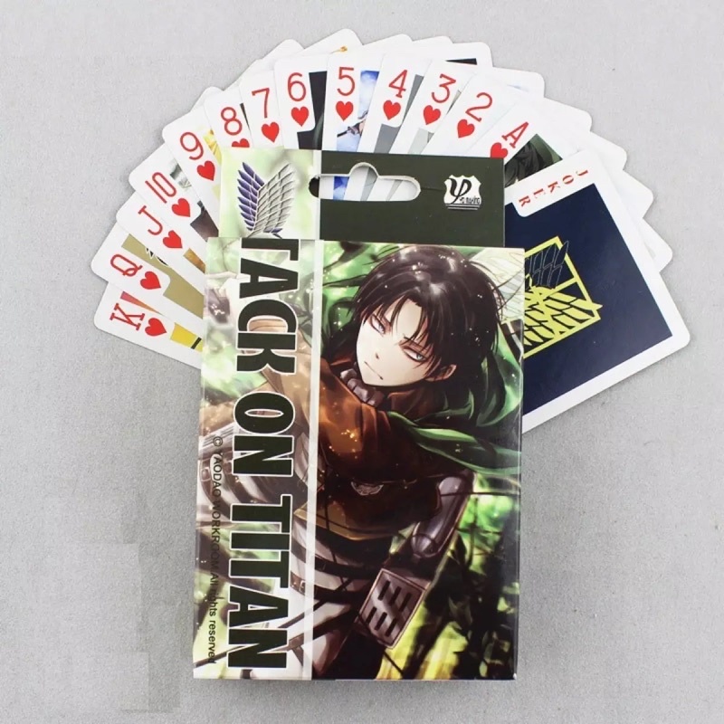 Bộ bài Tây Attack on titan 54 ảnh bài khac nhau