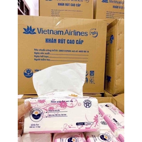 Khăn giấy rút lụa 300 tờ siêu mịn