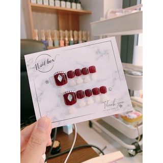 NAILBOX - móng up thiết kế - 041 chân đính đá