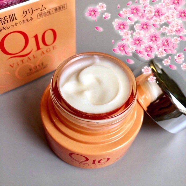 Kem dưỡng da chống lão hóa Kose Q10 Kose Vital Age 40g