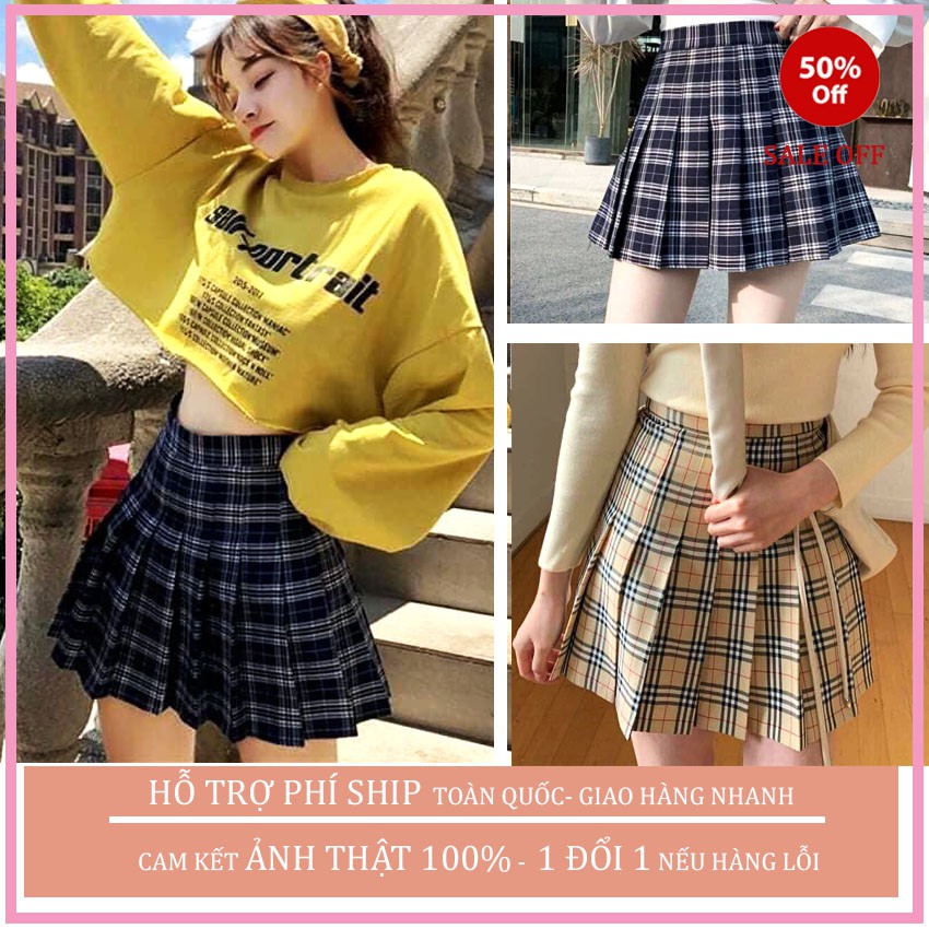 CHÂN VÁY KẺ XẾP LY , CHÂN VÁY TENIS, CHẤN VÁY NGẮN KẺ BBR , KÈM QUẦN, KIỂU DÁNG NĂNG ĐỘNG TRẺ TRUNG THỜI TRANG HÀN QUỐC | BigBuy360 - bigbuy360.vn