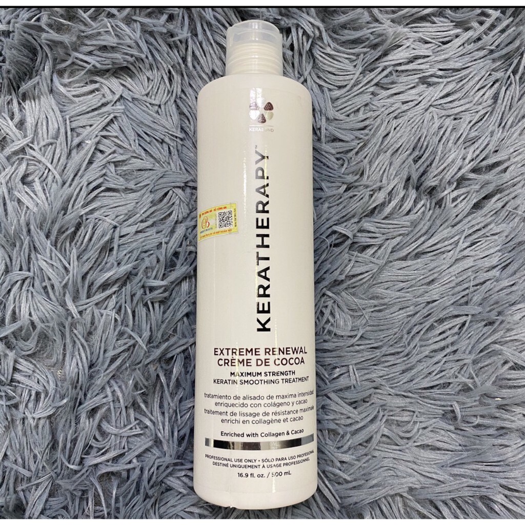 Phục hồi keratin và làm thẳng tóc xoăn rối thành tóc thẳng KERATHERAPY EXTREME Renewal 500ml