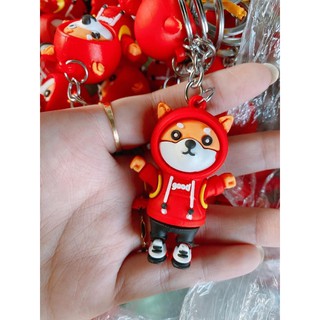 Móc khoá chó shiba