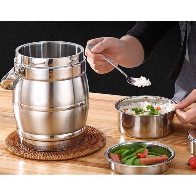 Cặp Lồng Inox Cao Cấp, Giữ nóng 12h, Tiên Lợi Cho Gia Đình