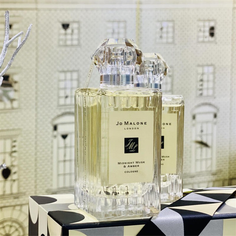 Jo Malone Perfume 2020 New Diamond Cap Blue Campanula, English Pear, Midnight Musk and Amber 100ml