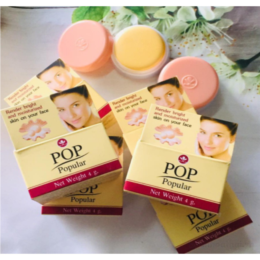 Kem ngọc trai ġiảm mụȵ, ņám tàn nhanǥ làm trắŉg da POP PoPular Pearl Cream Thái Lan
