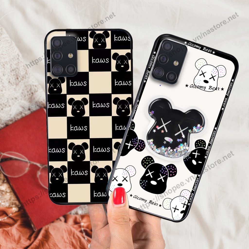 Ốp lưng Samsung A31 / A51 / A71 trái tim họa tiết caro, mikey họa tiết beabrick kaws cute