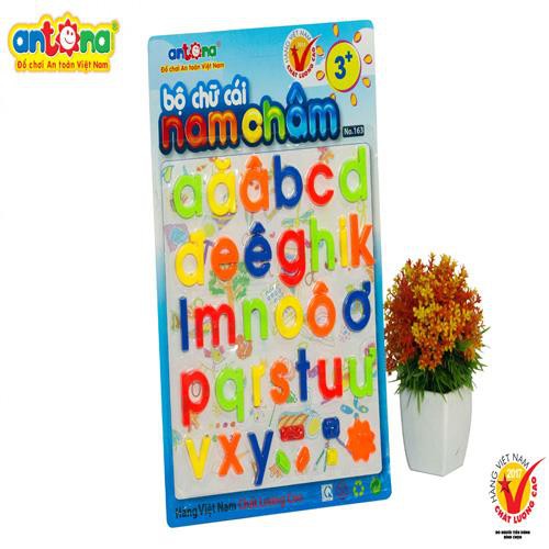 Bộ Học Chữ Cái Thường Và Chữ Số Bằng Nam Châm Hàng Việt Nam Hãng Antona