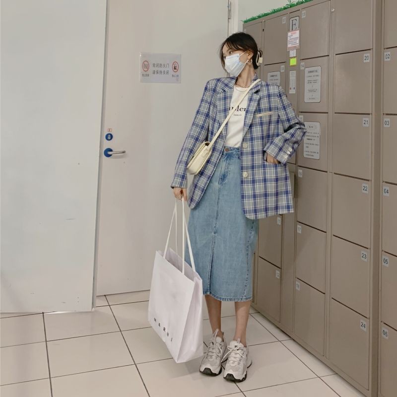 Ảnh thật 3 hình cuối-2W423.Áo baler kẻ caro xuân hè phong cách Hàn Quốc | BigBuy360 - bigbuy360.vn