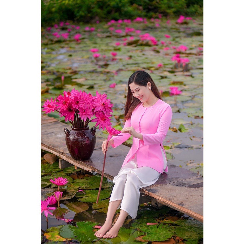 BỘ BÀ BA VẢI LỤA TRƠN
