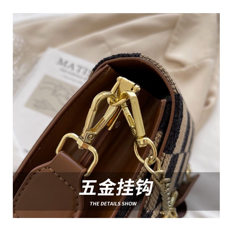 Túi nữ thời trang họa tiết ô vuông dây to- MA335